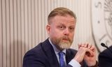 Ásgeir Jónsson Seðlabankastjóri á fundi peningastefnunefndar í morgun.
