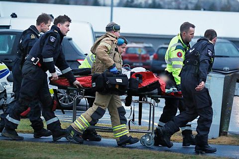 Four people are in hospital in Reykjavik with serious injuries.