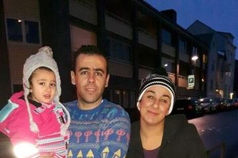Wael and Feryal with their daughters Jouli and Jana ,aged three and four. The girls have made friends at playschool and are adapting well to Iceland.