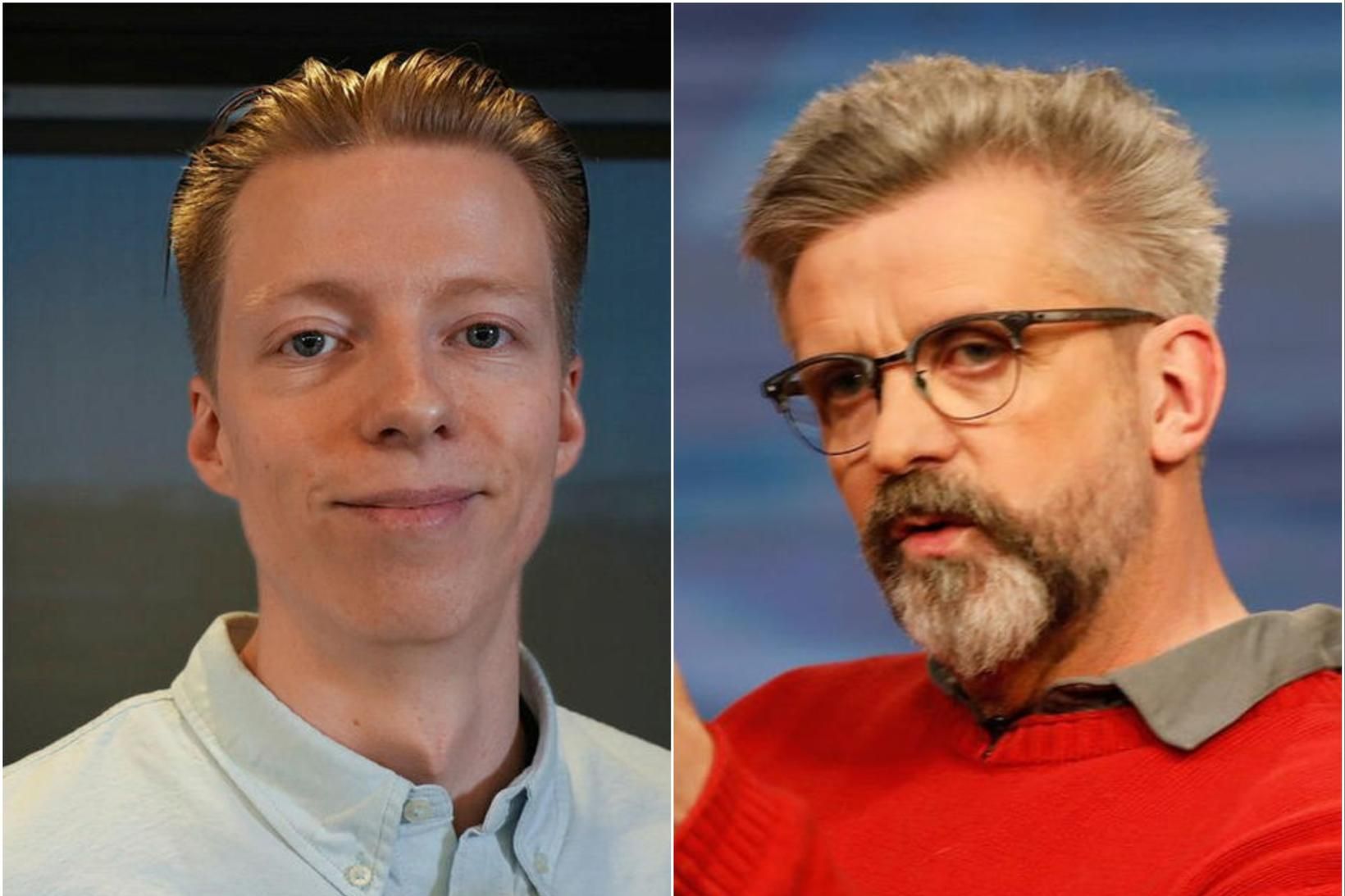 Karl Héðinn Kristjánsson og Gunnar Smári Egilsson.