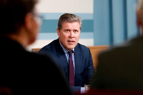 Minister of Finance Bjarni Benediktsson.