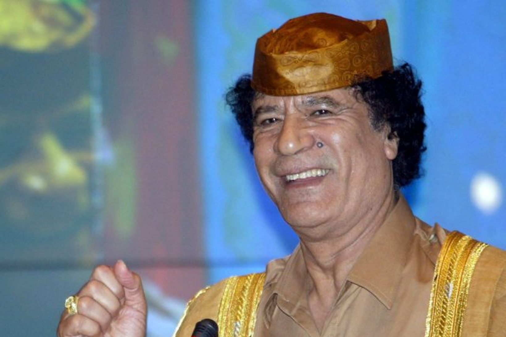 Gaddafi Líbíuforseti.