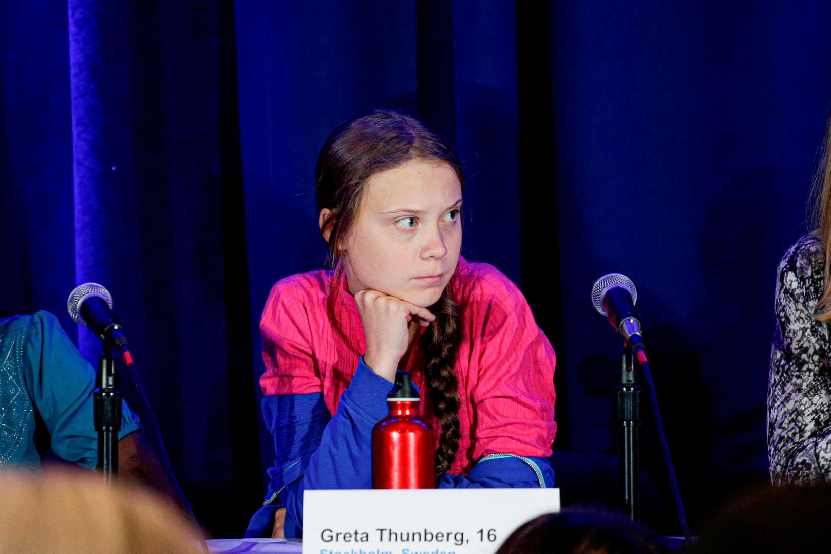 Greta Thunberg á leiðtogafundi Sameinuðu þjóðanna um loftslagsmál í New …