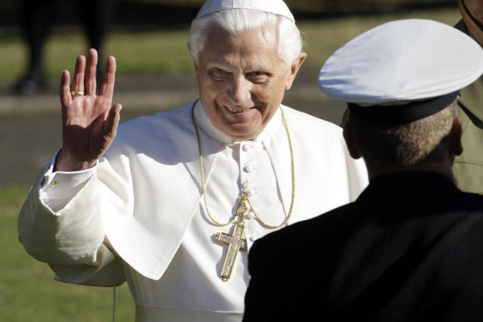 Benedikt XVI páfi í Ástralíu í morgun.