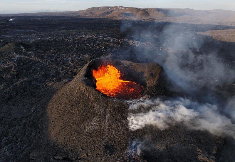 The eruption at Sundhnúkagígar crater row.