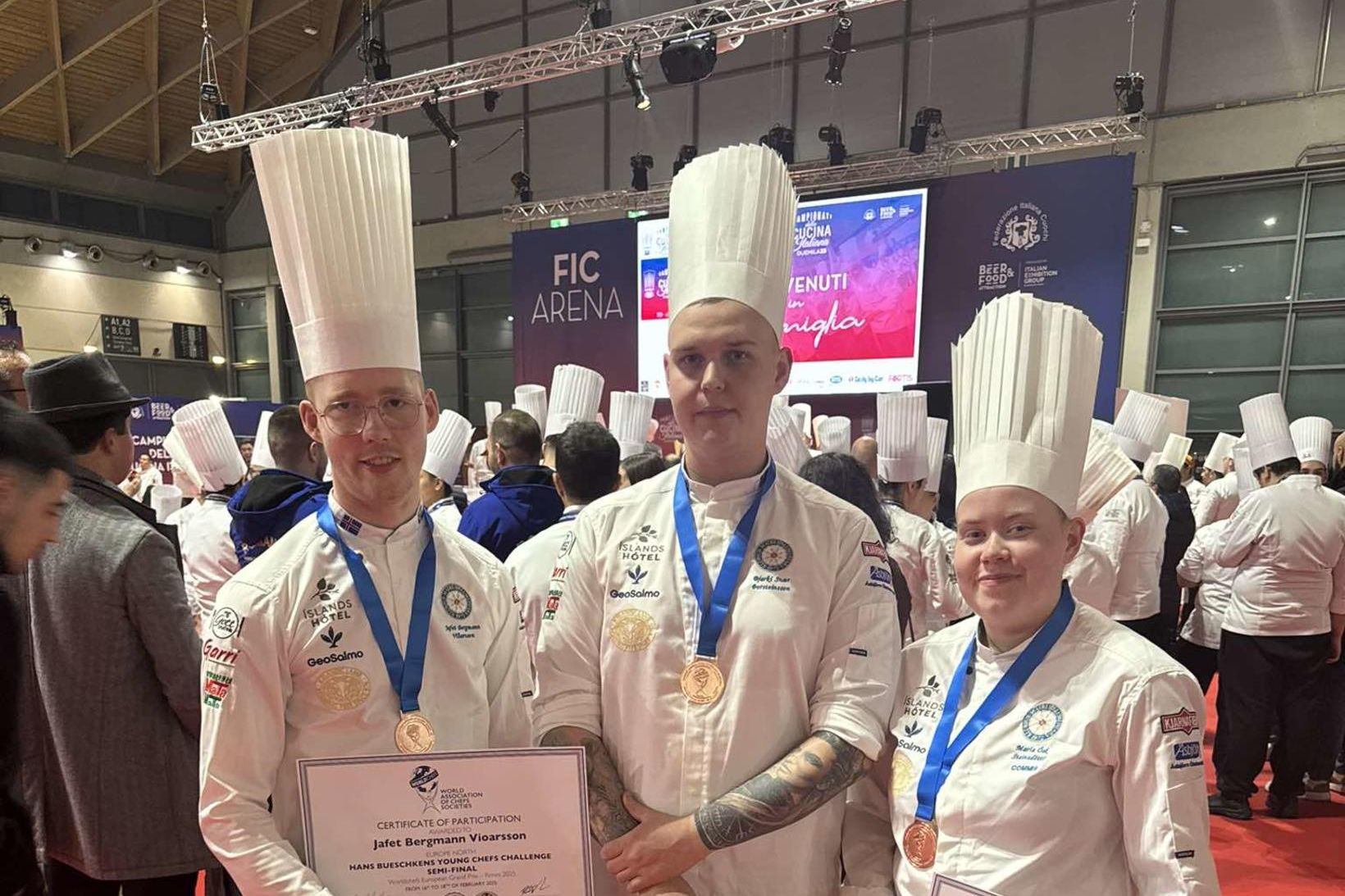 Jafet Berg Viðarsson hreppti brons Global Junior Chef Challenge en …