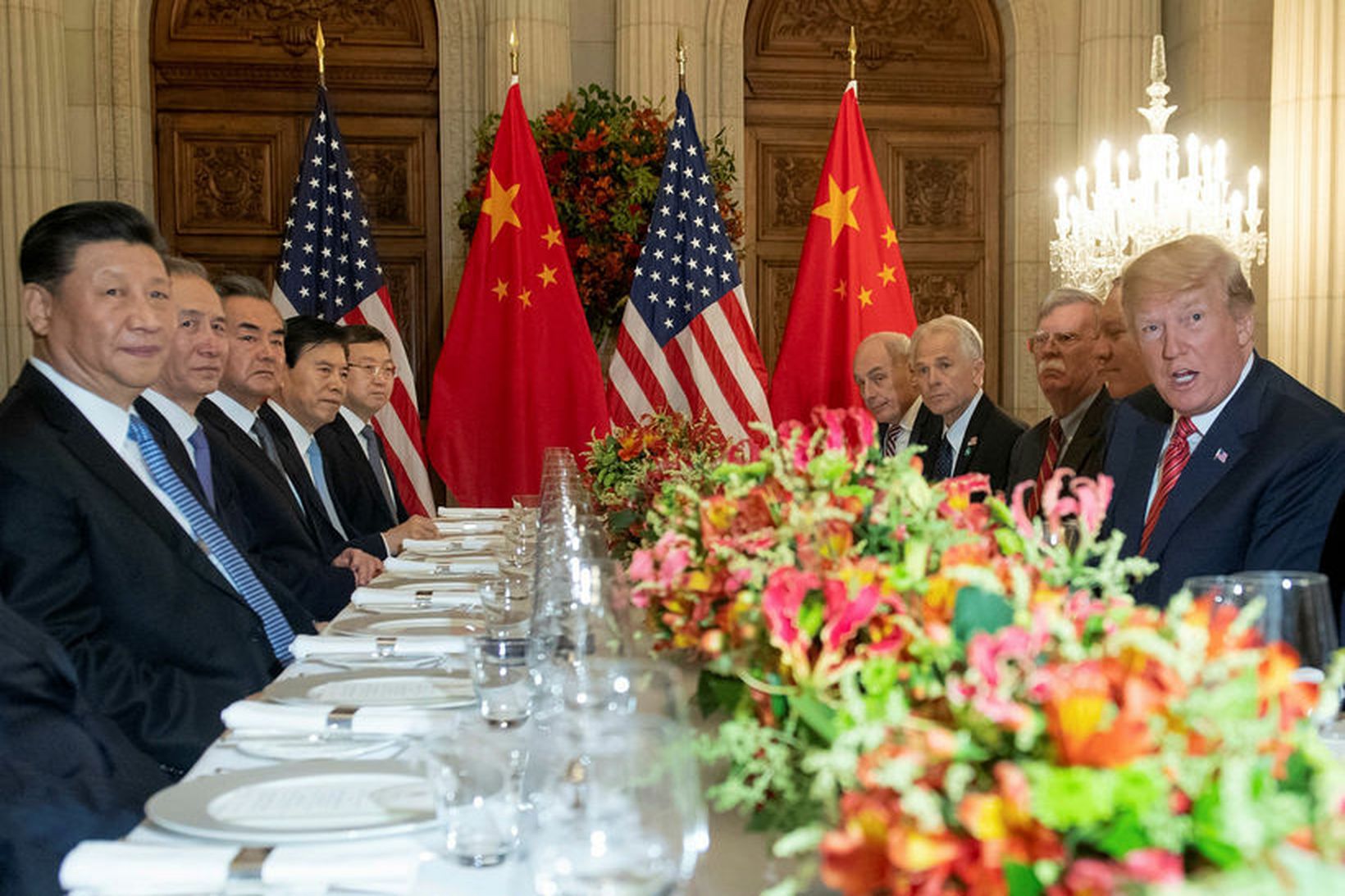 Donald Trump og Xi Jinping á fundi G20 ríkjanna í …