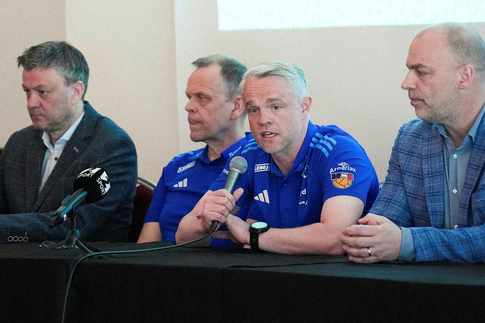 Ásgeir Jónsson, Þórir Hergeirsson, Snorri Steinn Guðjónsson og Jón Halldórsson …