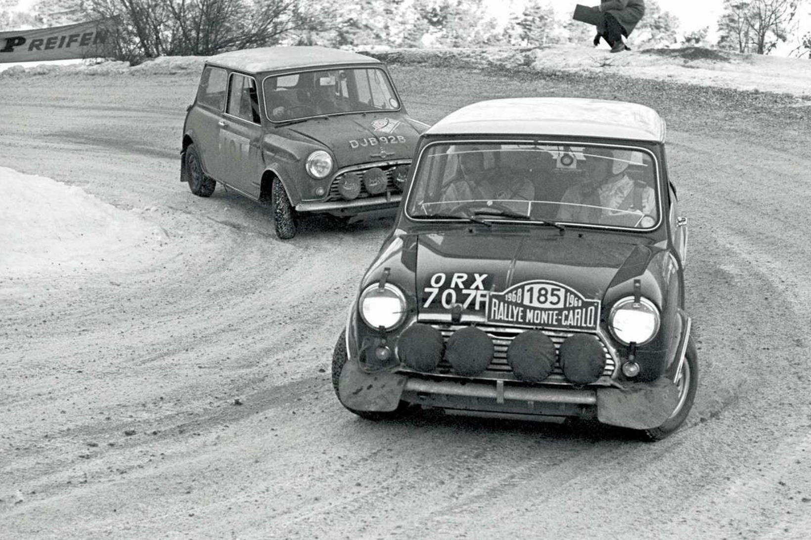 Austin Mini Cooper af árgerðinni 1968.