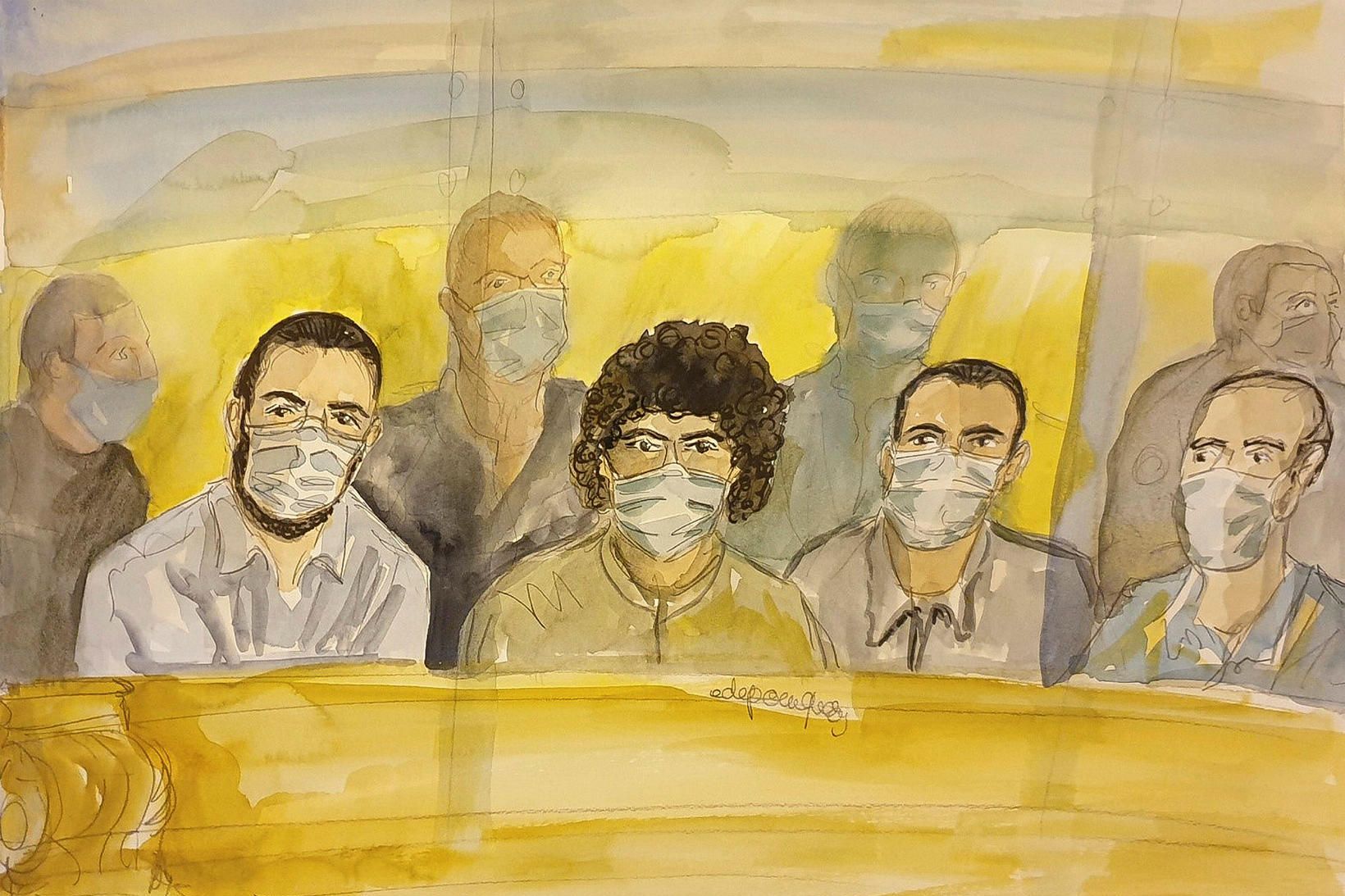 Ayoub El Khazzani, Mohamed Bakkali, Bilal Chatra og Redouane El …