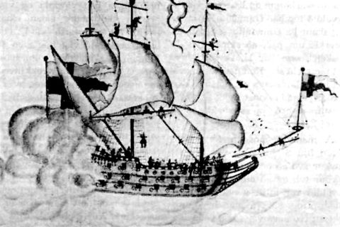 The Gothenburg ran aground in Iceland in 1718.