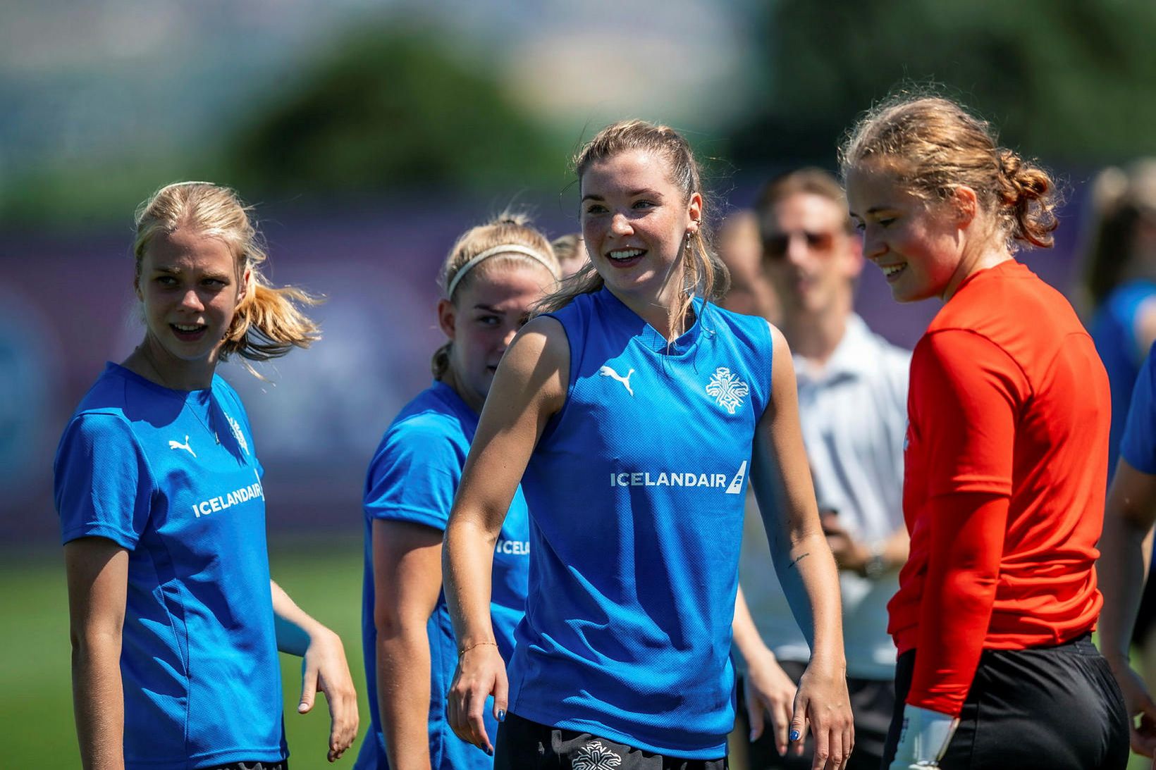 Katla Tryggvadóttir og Karólína Lea Vilhjálmsdóttir eru í byrjunarliðinu.