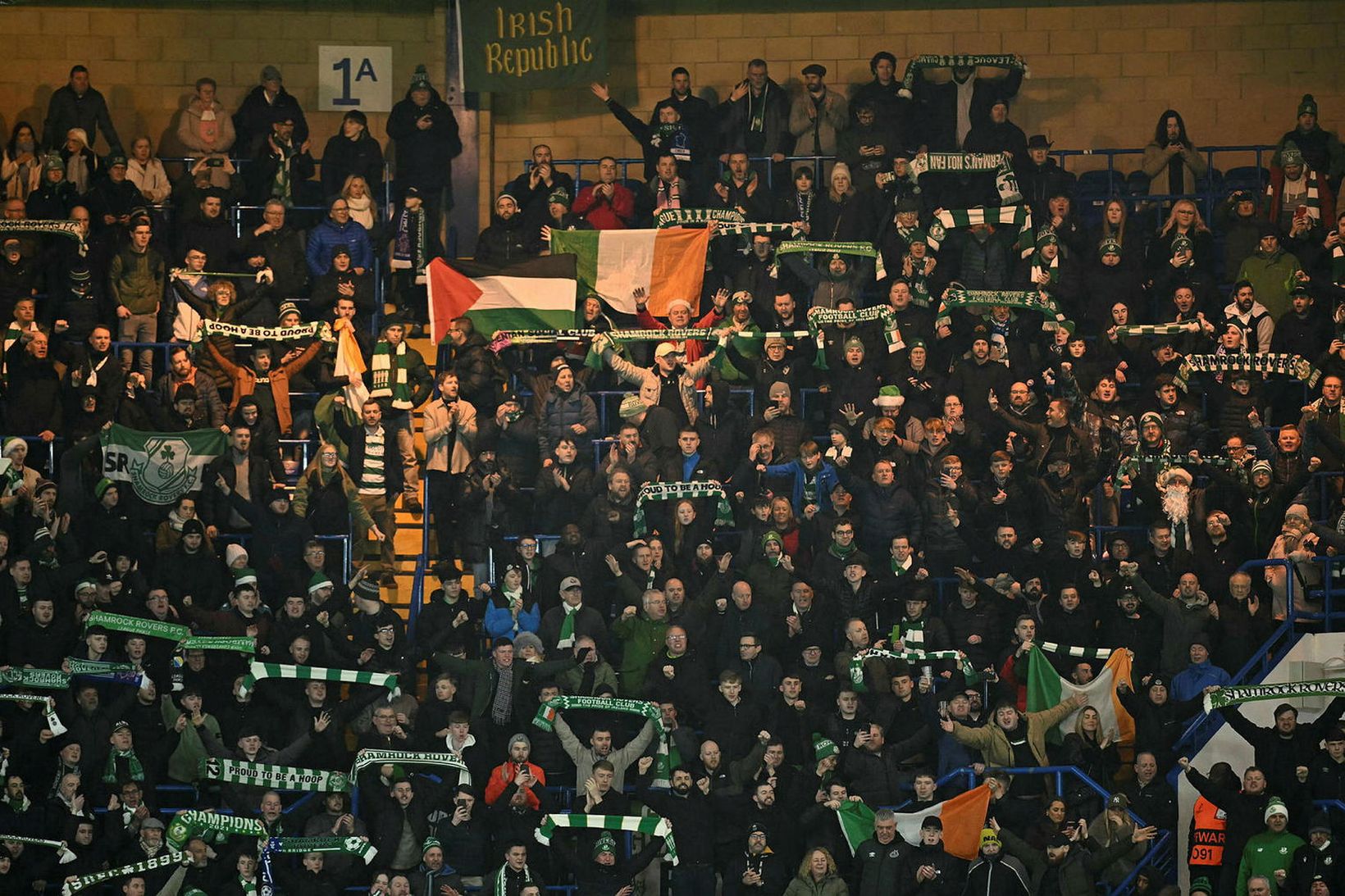 Stuðningsmenn Shamrock Rovers.
