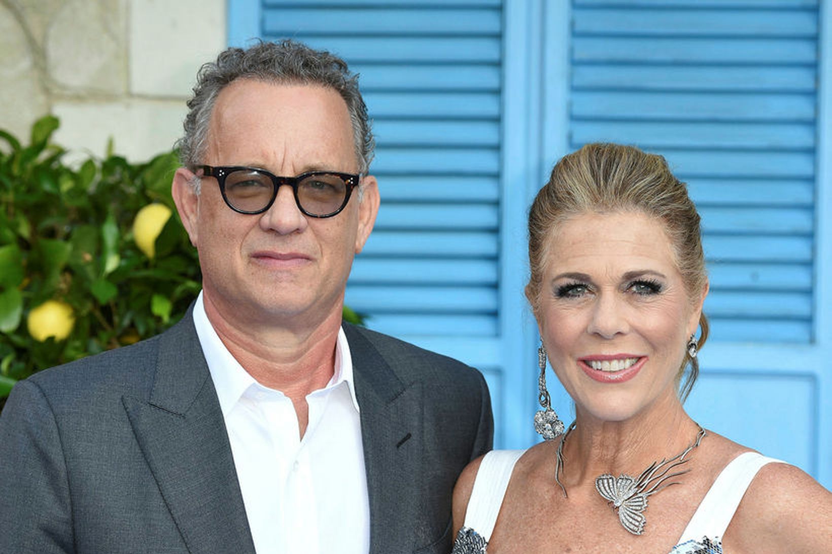 Hjónin Tom Hanks og Rita Wilson.