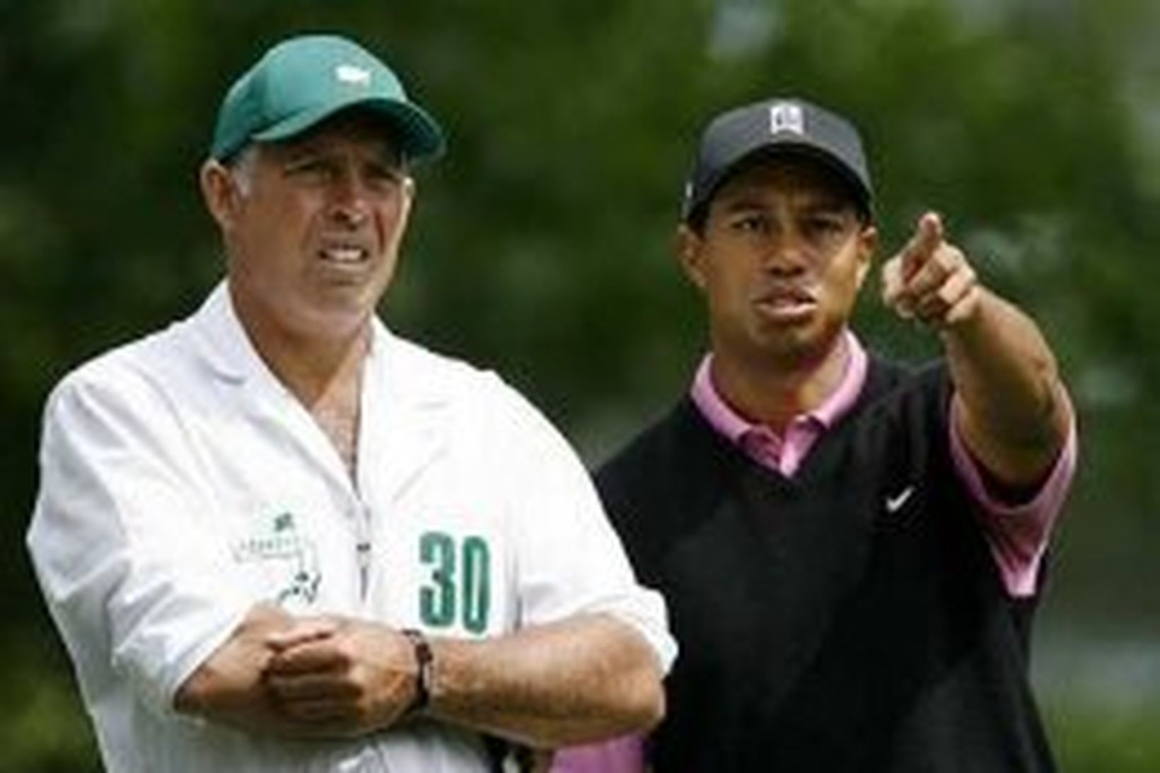 Steve Williams ásamt Tiger Woods.