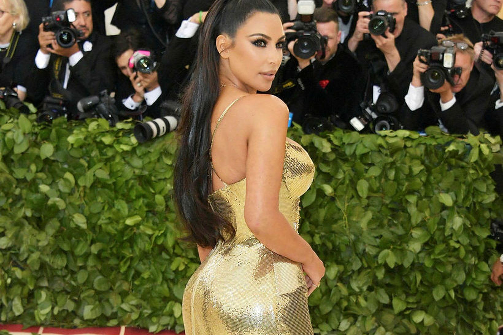 Afturendi Kim Kardashian vekur jafnan mikla athygli.