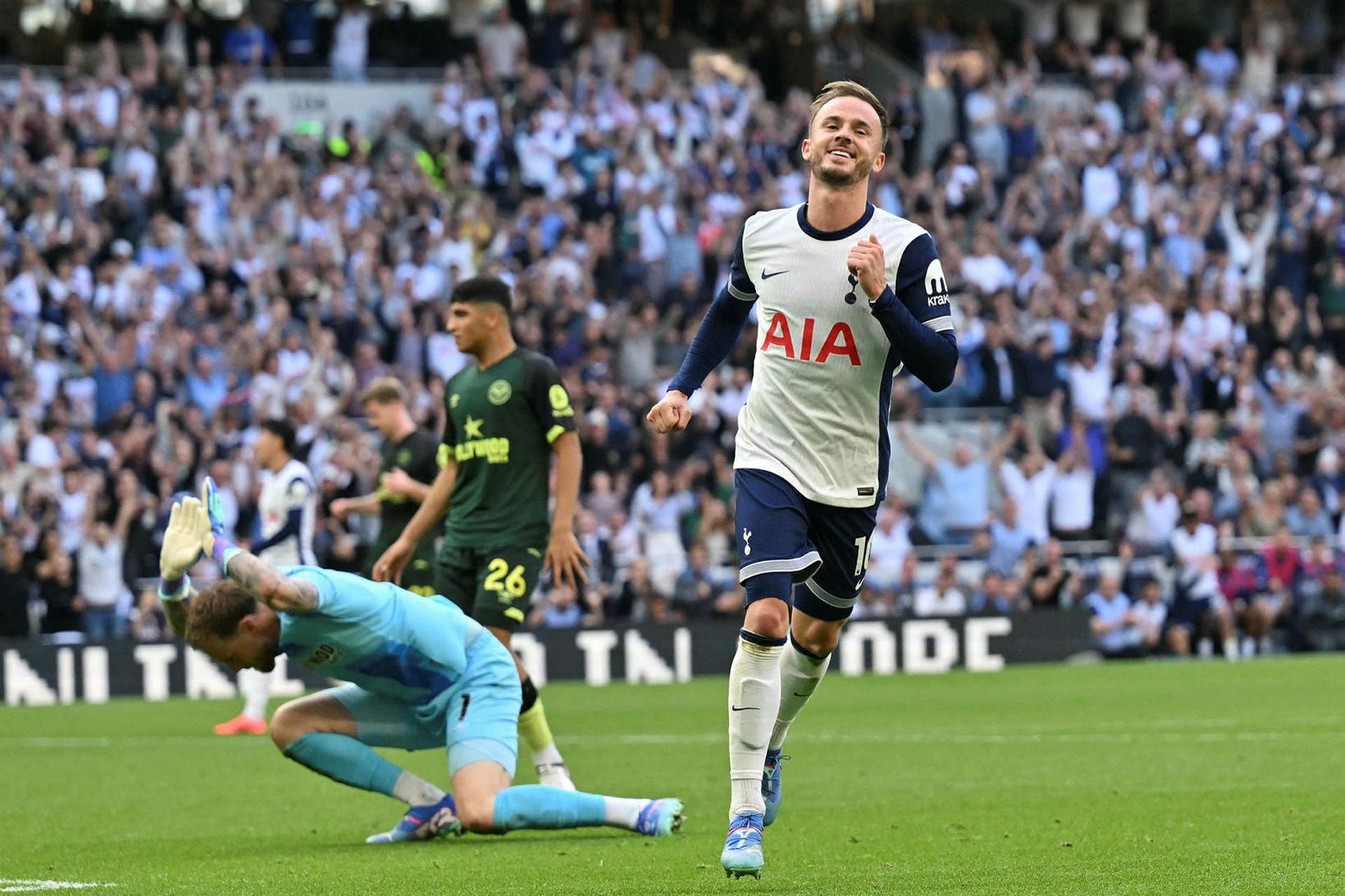 James Maddison skoraði þriðja mark Tottenham í dag.