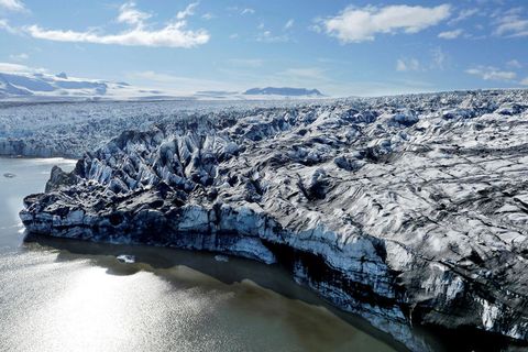 Breiðamerkurjökull glacier.