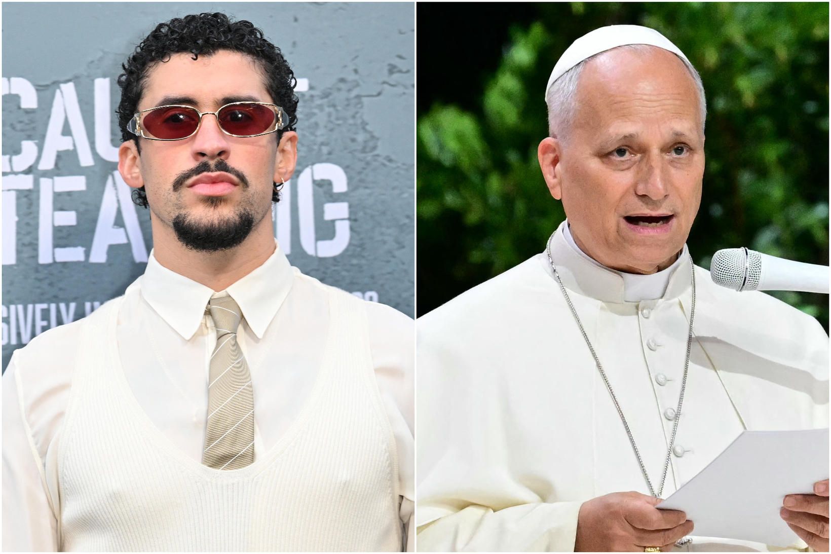 Páfinn hitti Bad Bunny í Madríd