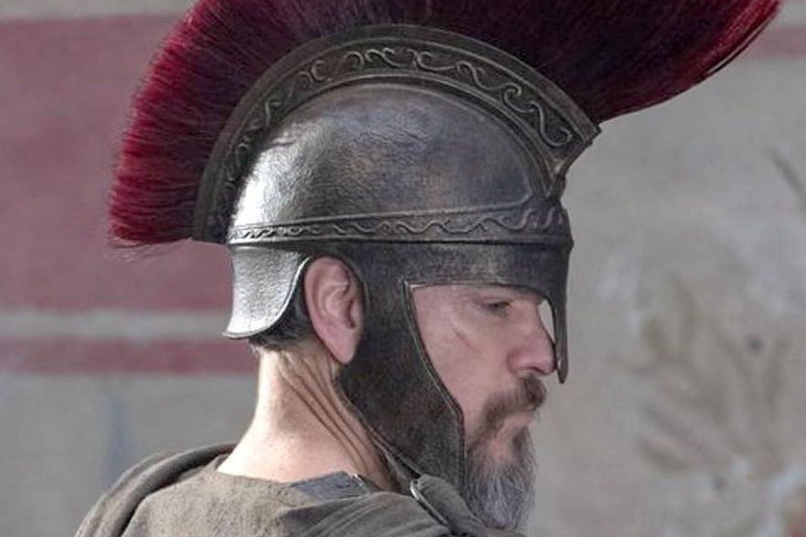 Matt Damon er hér við tökur á kvikmyndinni Ódysseifskviðu.