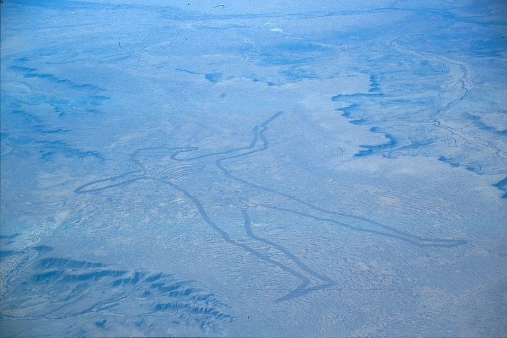 Marree-maðurinn í eyðimörkinni.