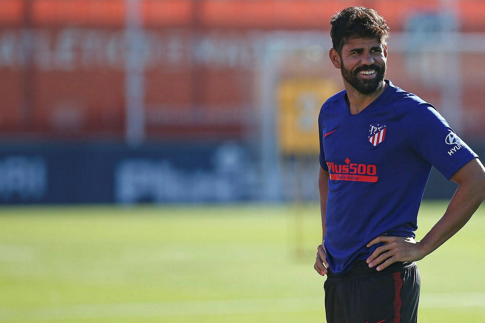 Diego Costa er mættur aftur til æfinga hjá Atlético Madríd.