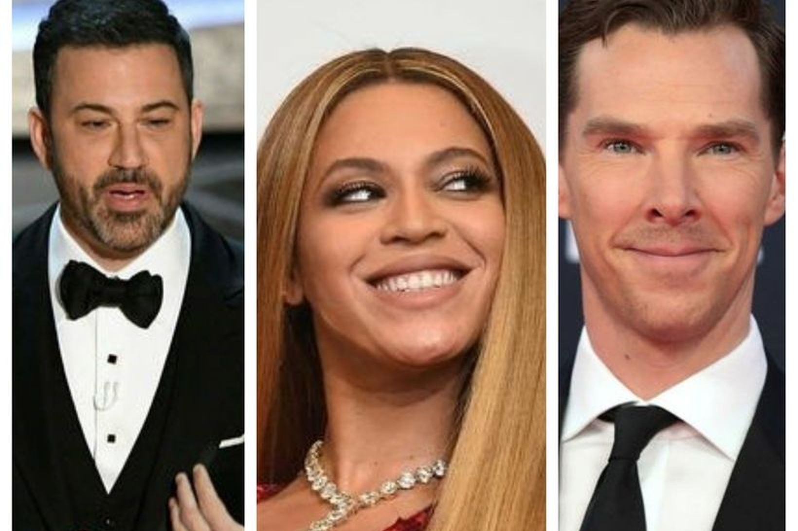 Jimmy Kimmel, Beyoncé og Benedict Cumberbatch eru meðal þeirra sem …