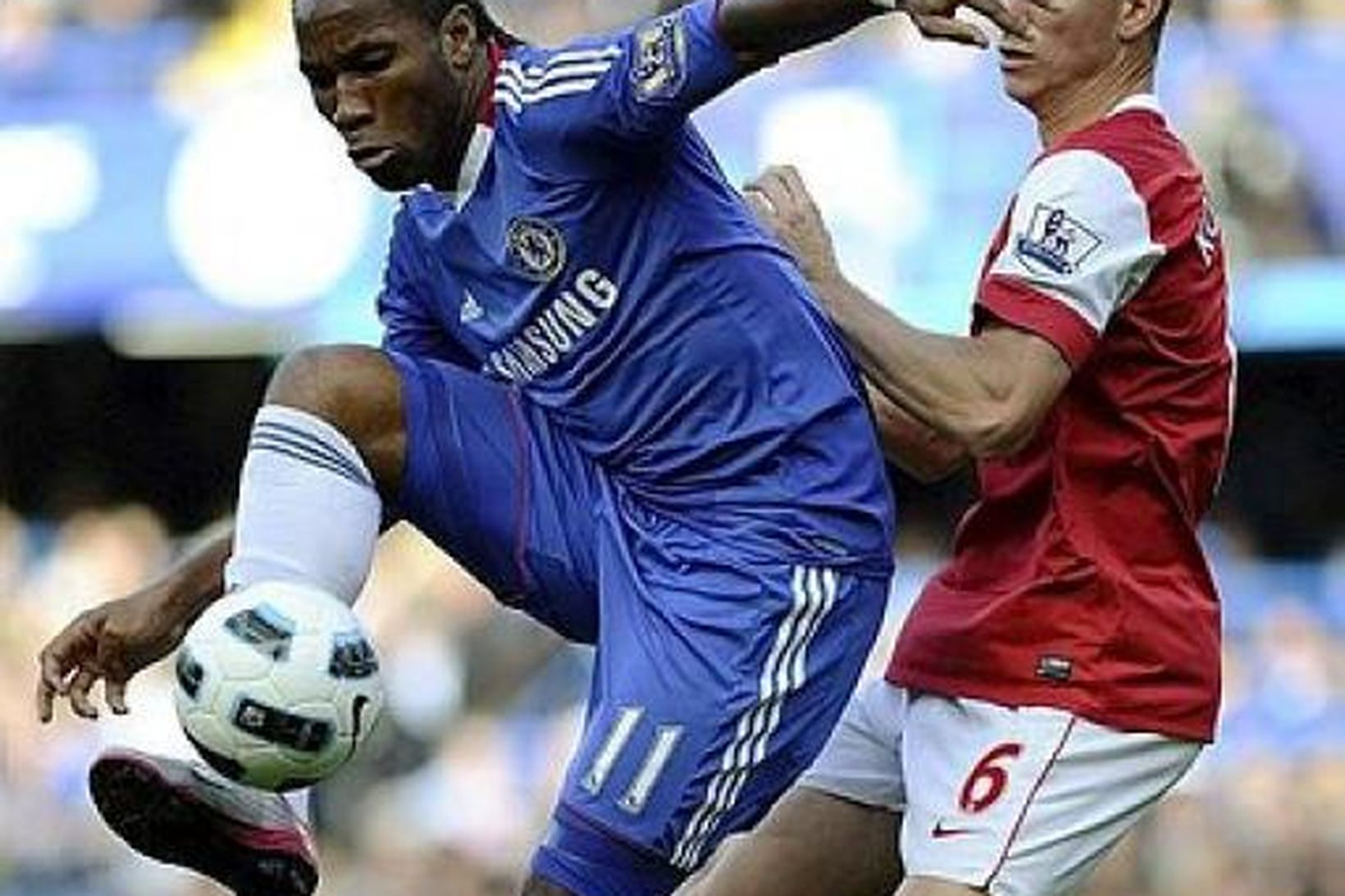 Didier Drogba skoraði enn og aftur gegn Arsenal.