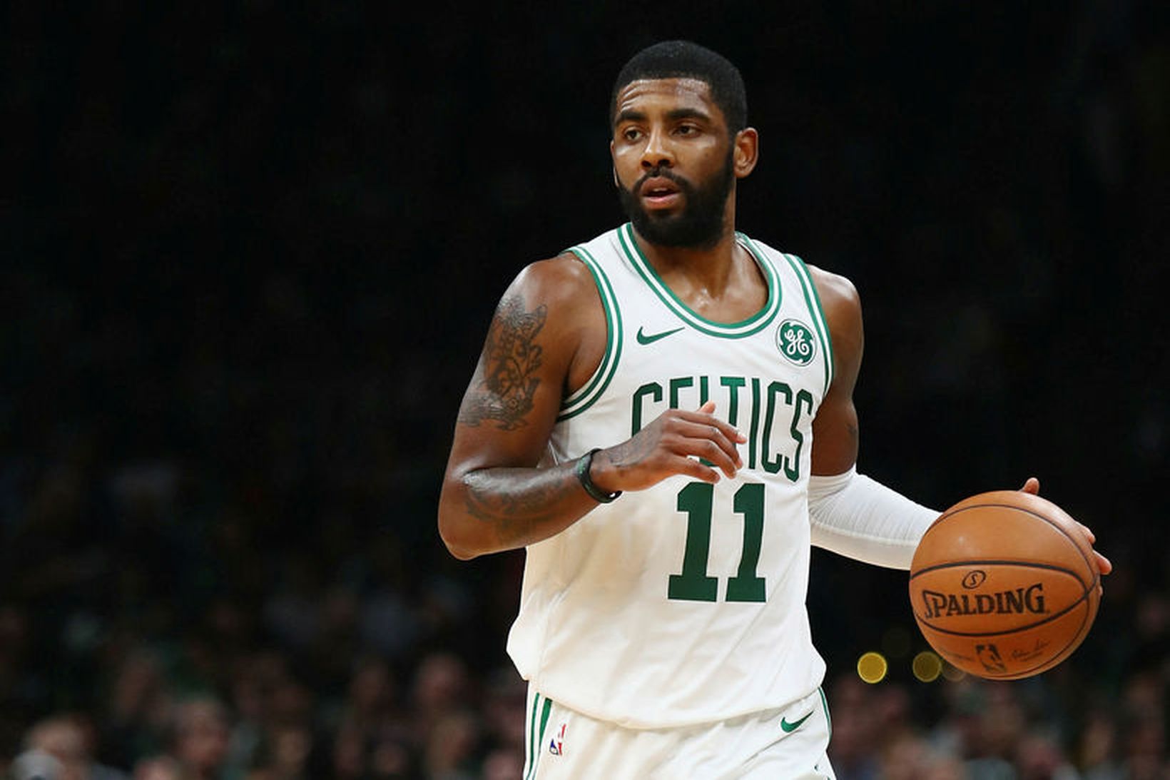 Kyrie Irving átti stórleik gegn toppliðinu.