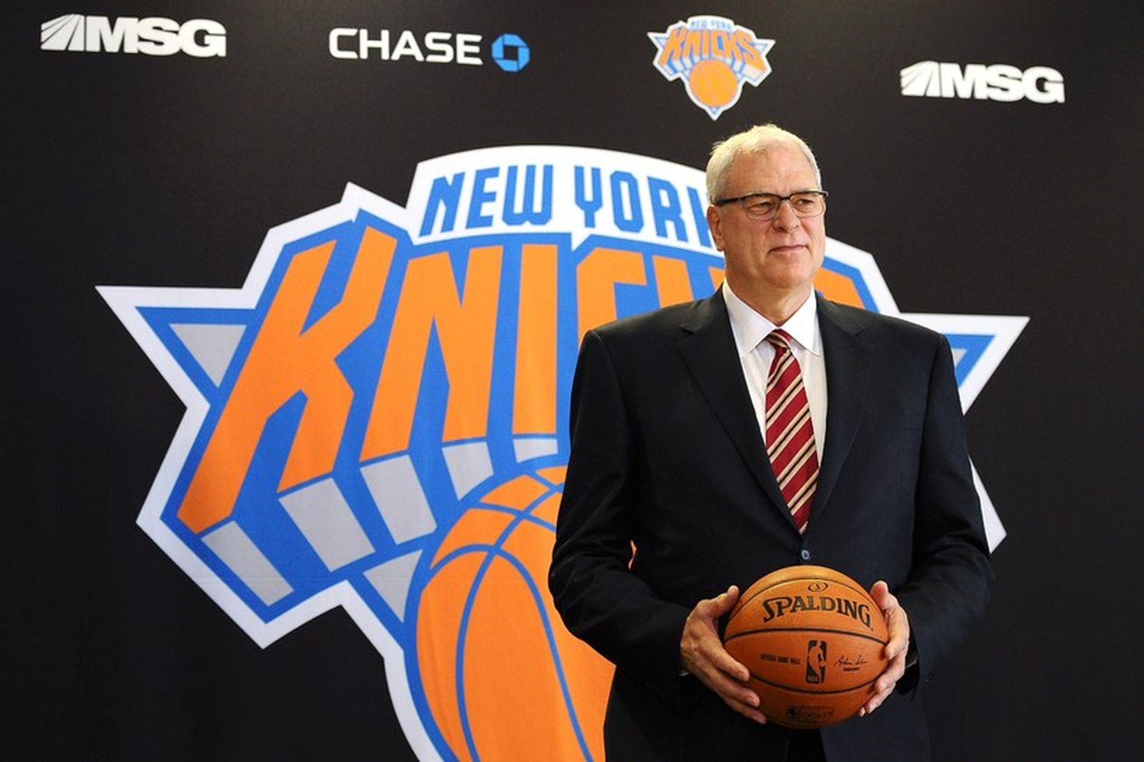 Phil Jackson var ráðinn forseti New York Knicks árið 2014.
