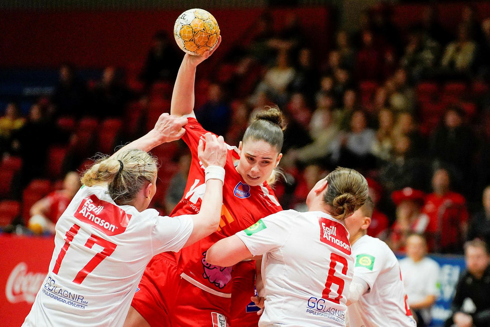 Sara Katrín Gunnarsdóttir í leik með Haukum.