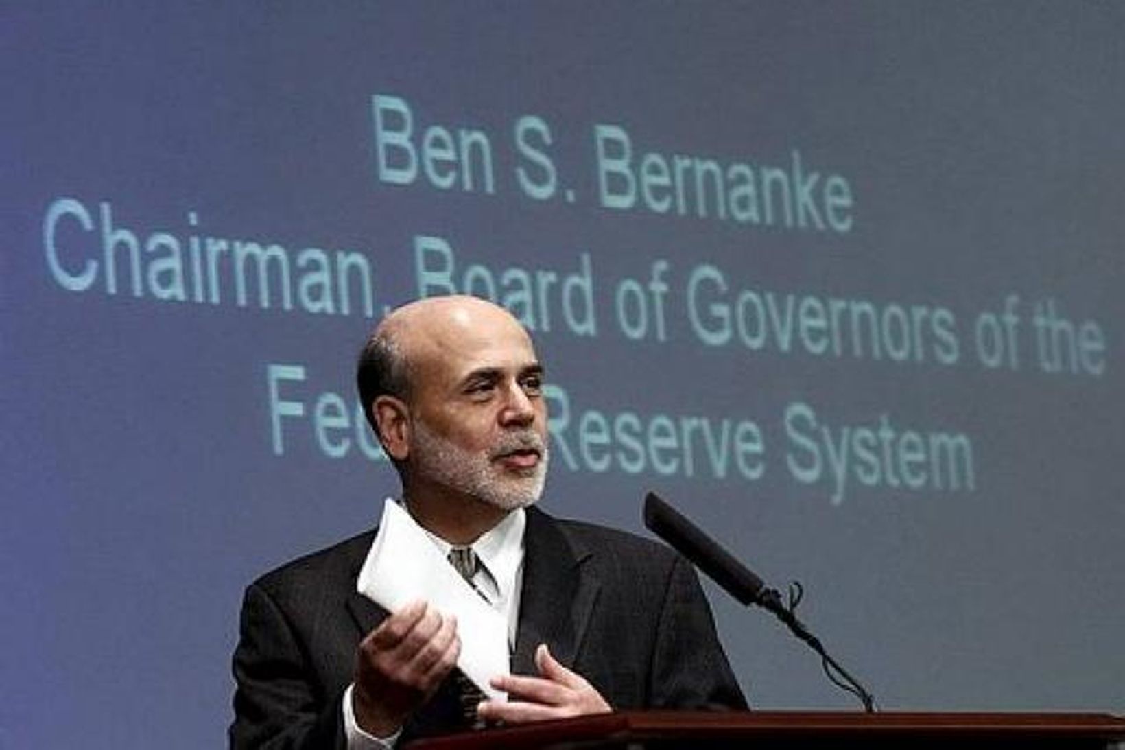 Ben Bernanke, seðlabankastjóri Bandaríkjanna.