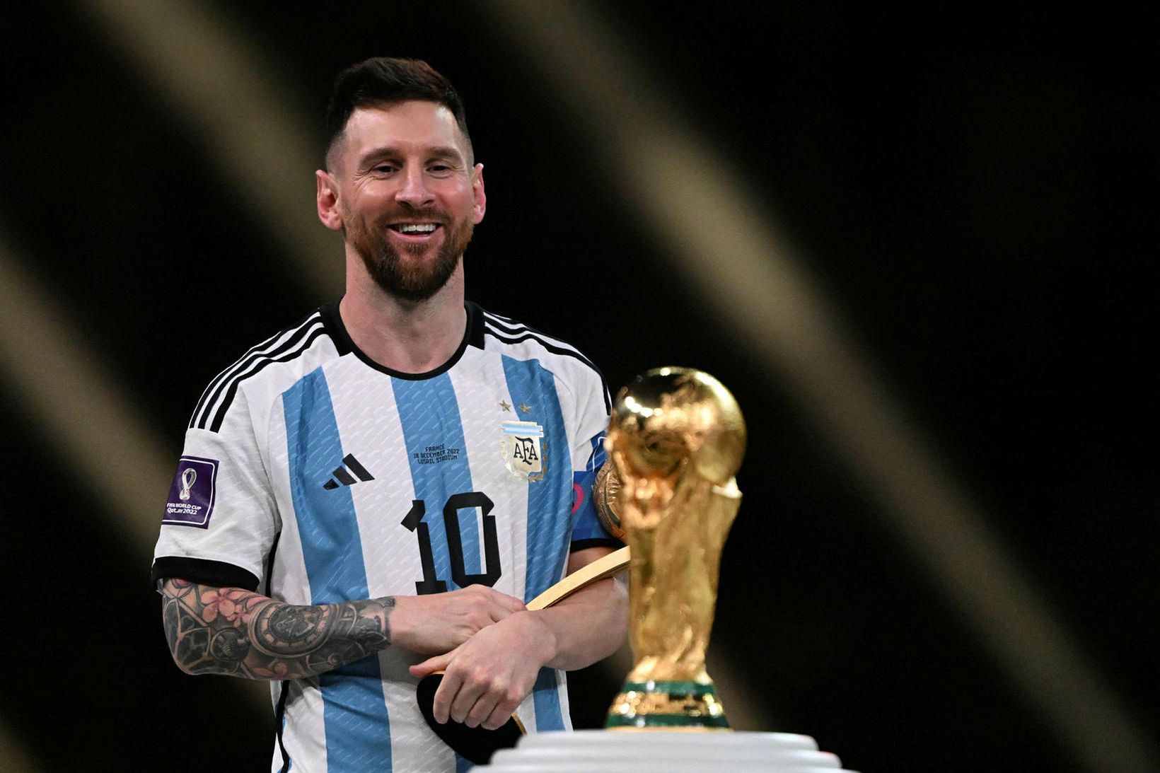 Lioen Messi leiddi Argentínu til sigurs á HM í Katar.