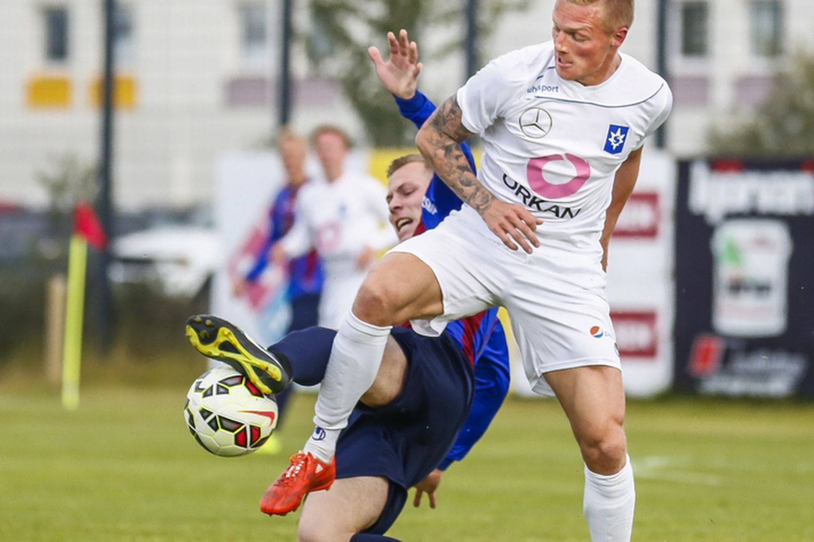 Guðjón Baldvinsson skoraði eitt marka Stjörnunnar í leiknum í dag.