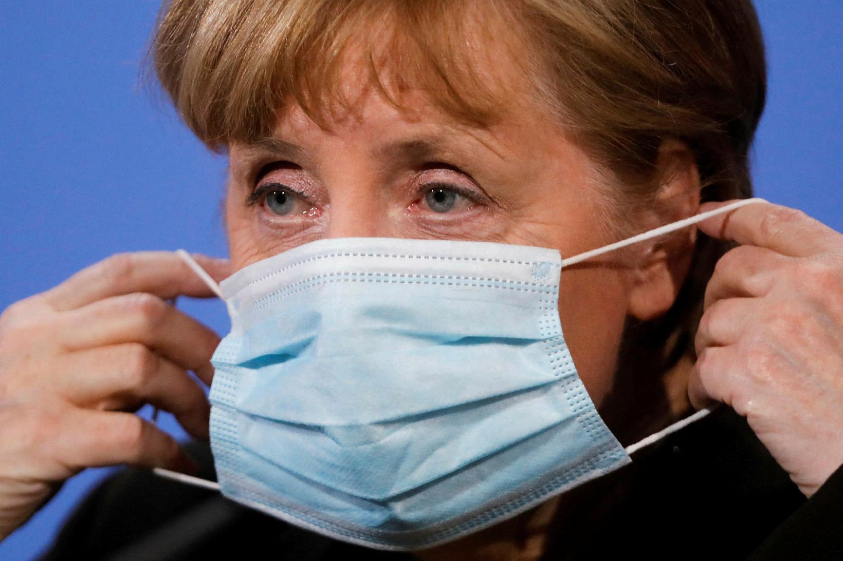 Angela Merkel Þýskalandskanslari óttast bylgju nýrra smita sem gengur nú …