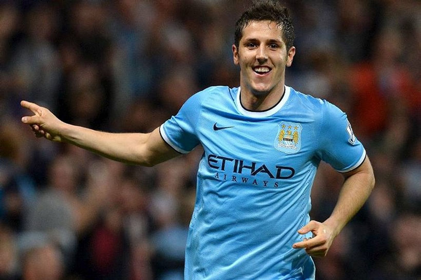 Stevan Jovetic lék áður með Manchester City.