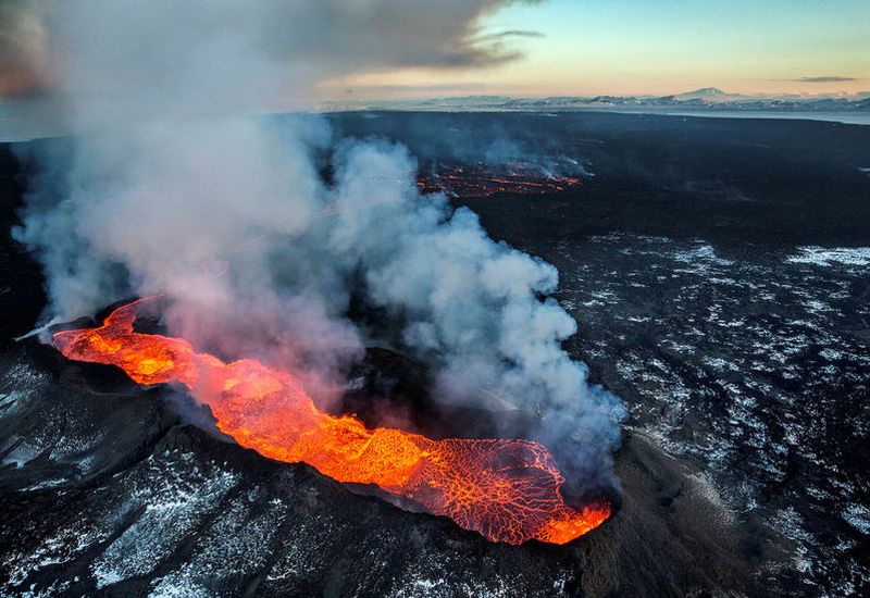 The Holuhraun eruption lasted from August 31, 2014, till February 27, 2015.