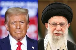 Donald Trump, næsti forseti Bandaríkjanna, og Ayatollah Ali Khamenei, æðstiklerk­ur Írans.