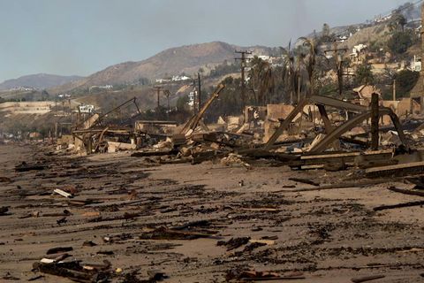 Images show luxury homes in Malibu destroyed by wildfires