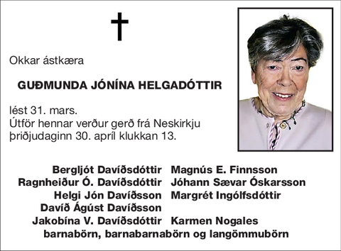 Guðmunda Jónína Helgadóttir