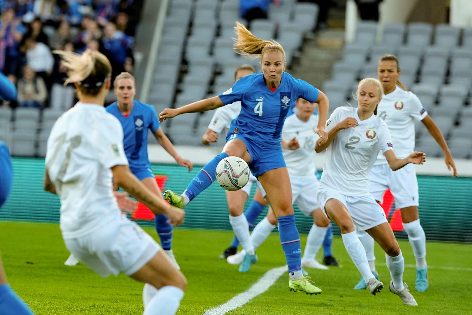 Glódís Perla Viggósdóttir skoraði á laugardag.