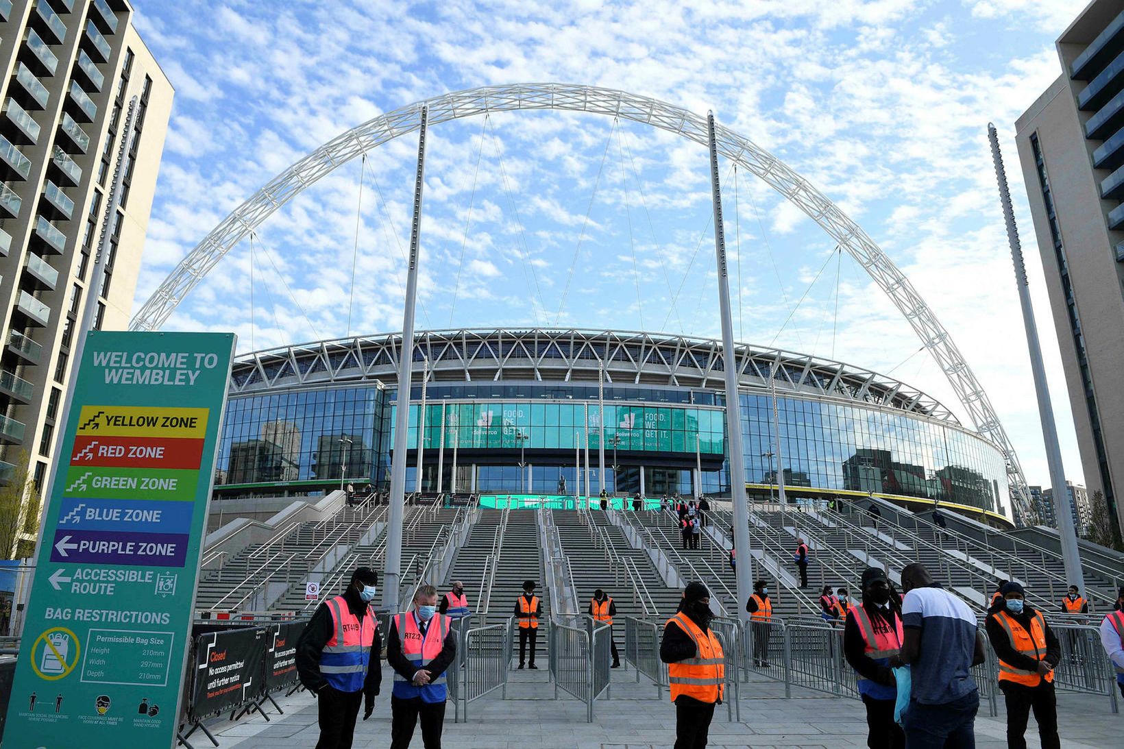 Úrslitaleikur Evrópumótsins fer fram á Wembley í London.