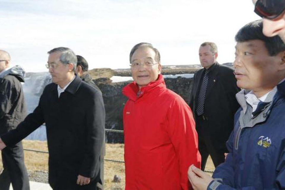Frá heimsókn Wen Jiabao, forsætisráðherra Kína