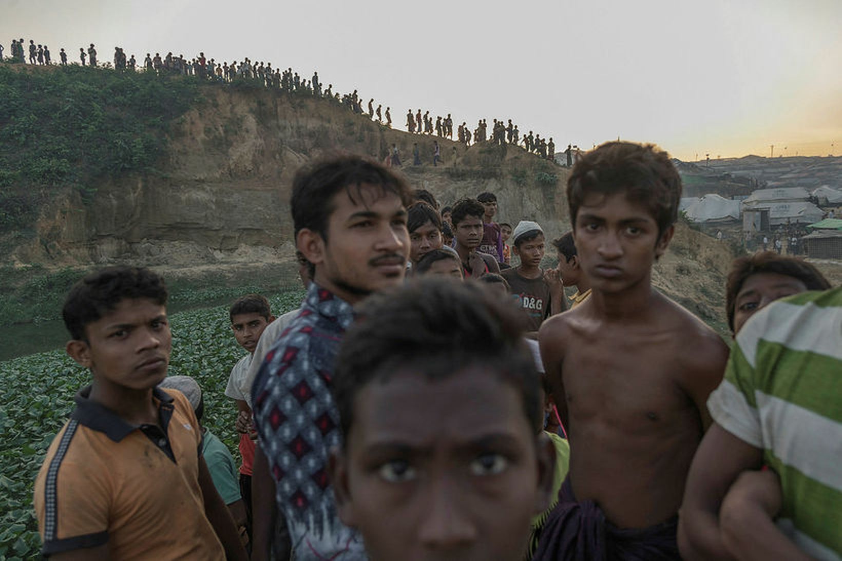 Rohingjar í flóttamannabúðunum í Bangladess.