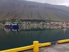 Álfsnes was towed toward the harbor quay in Ísafjörður last night.