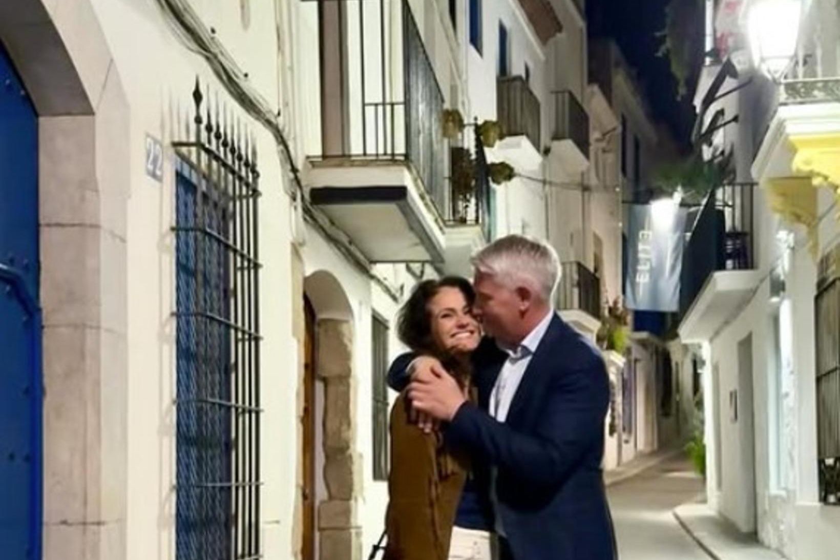 Inga Lind Karlsdóttir og Sigurður Viðarsson njóta lífsins í Sitges.