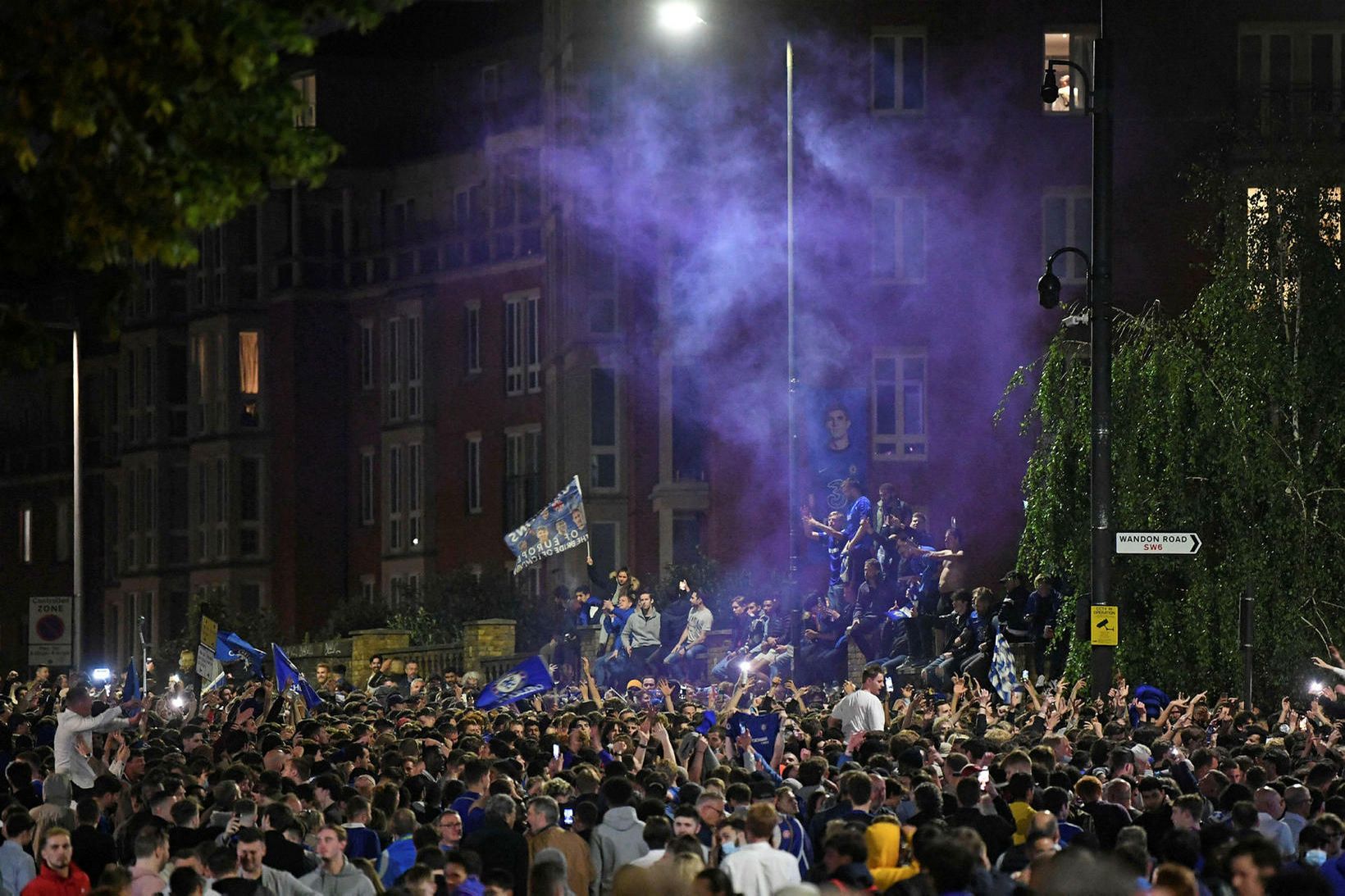 Í nágrenni Stamford Bridge, heimavallar Chelsea í Fulham-hverfinu í Vestur-London …