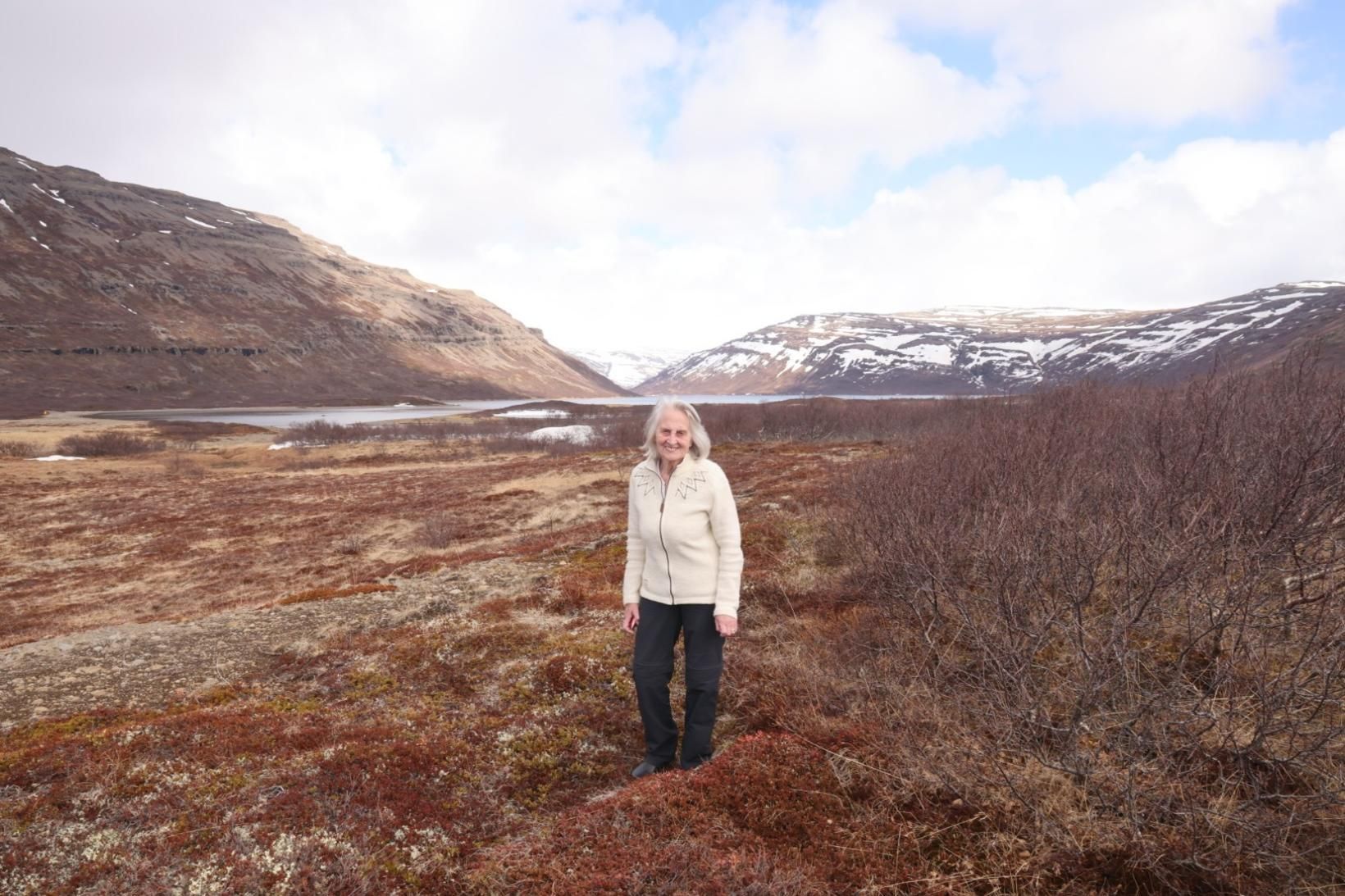 Bríet segist vön göngutúrum því gott sé að halda sér …