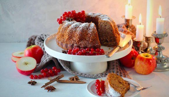 Jólaleg eplakaka sem yljar sálinni