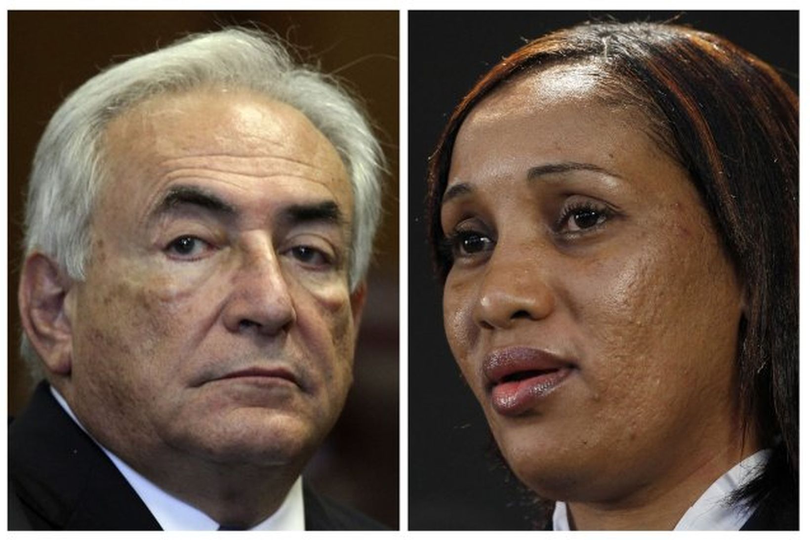 Dominique Strauss-Kahn og Nafissatou Diallo.